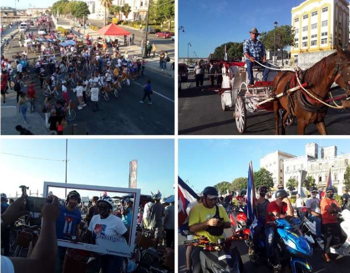 Cuban youth conduct caravans in support of the Code of Families