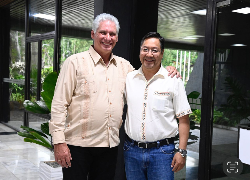 Bolivian President Luis Arce arrived in Cuba on Saturday